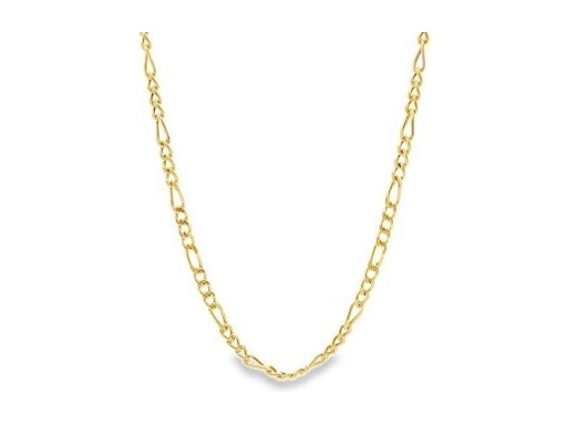 18K Yellow Gold Figaro Chain Necklace
